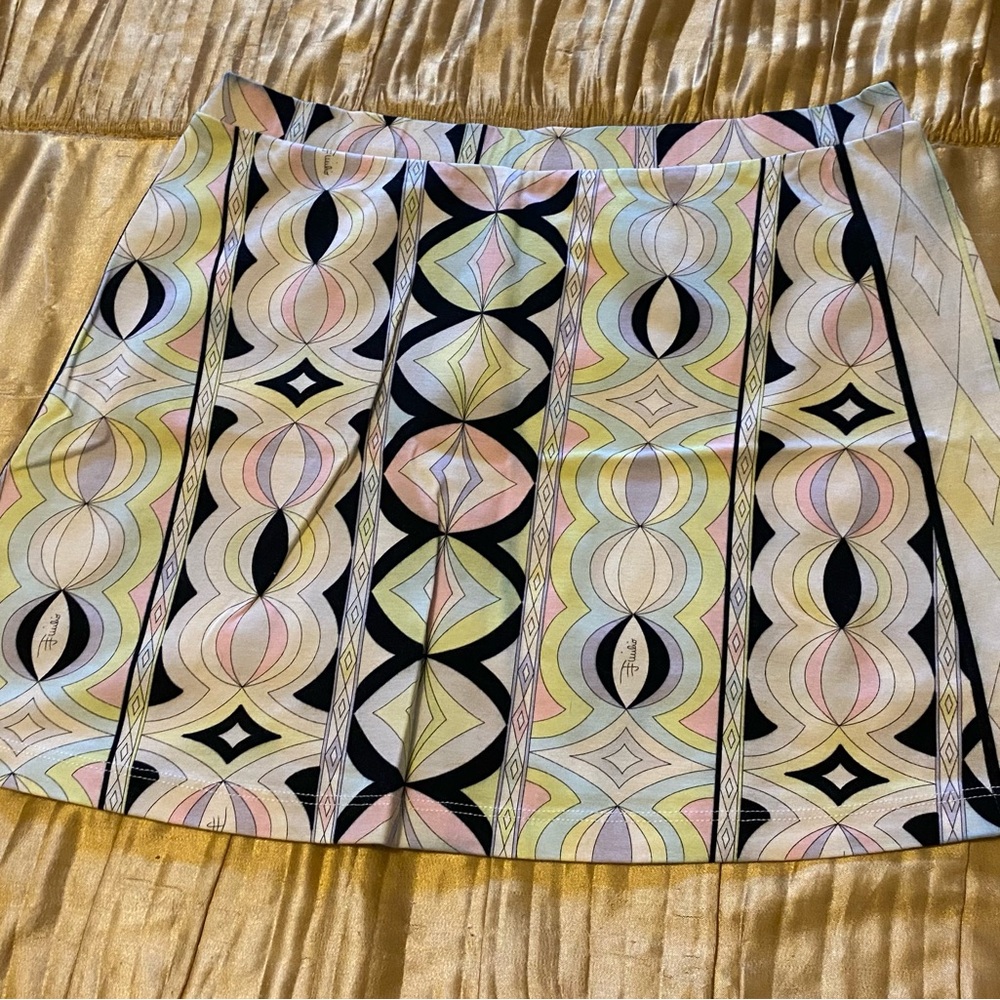 Emilio Pucci Pastel Abstract Mini Skirt